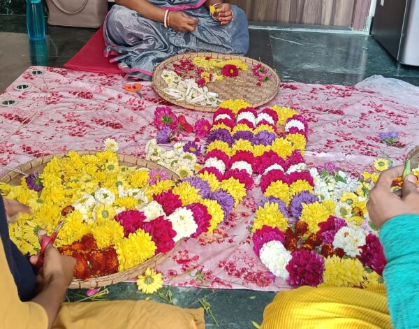 Flowers at ISKCON Newtown