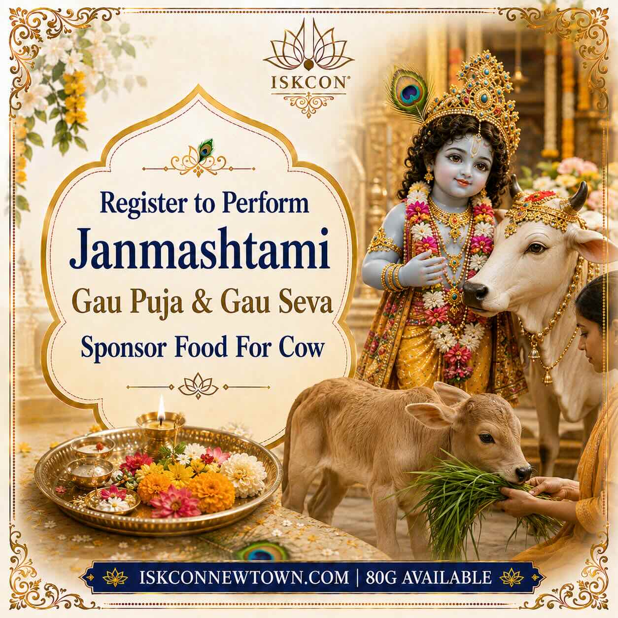 Janmashtami Gau Seva ISKCON