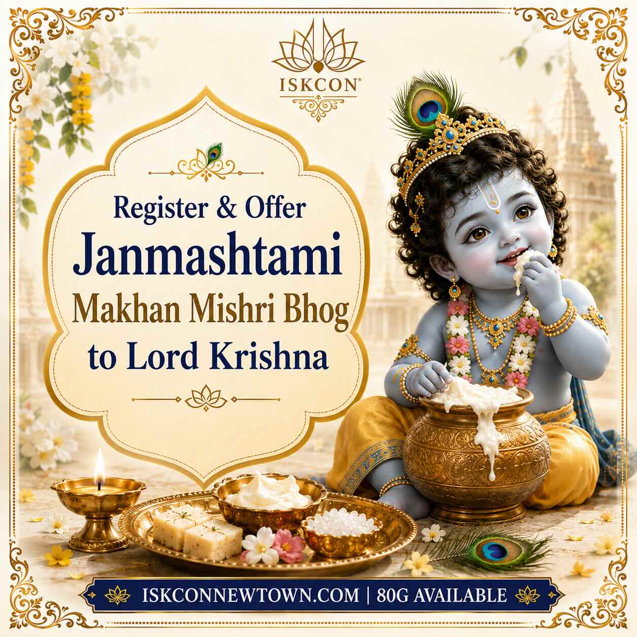 Janmashtami Makhan Mishri Seva
