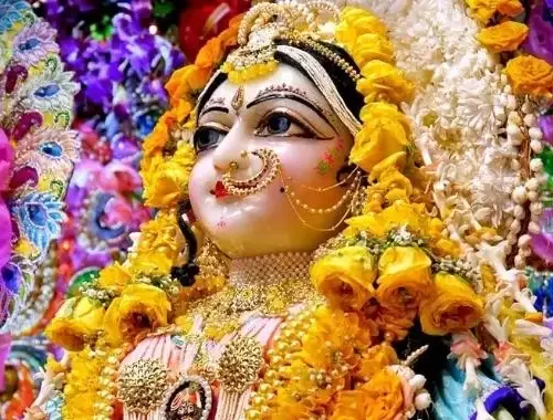 Radha Rani Shringar Seva during Radha Ashtami at ISKCON